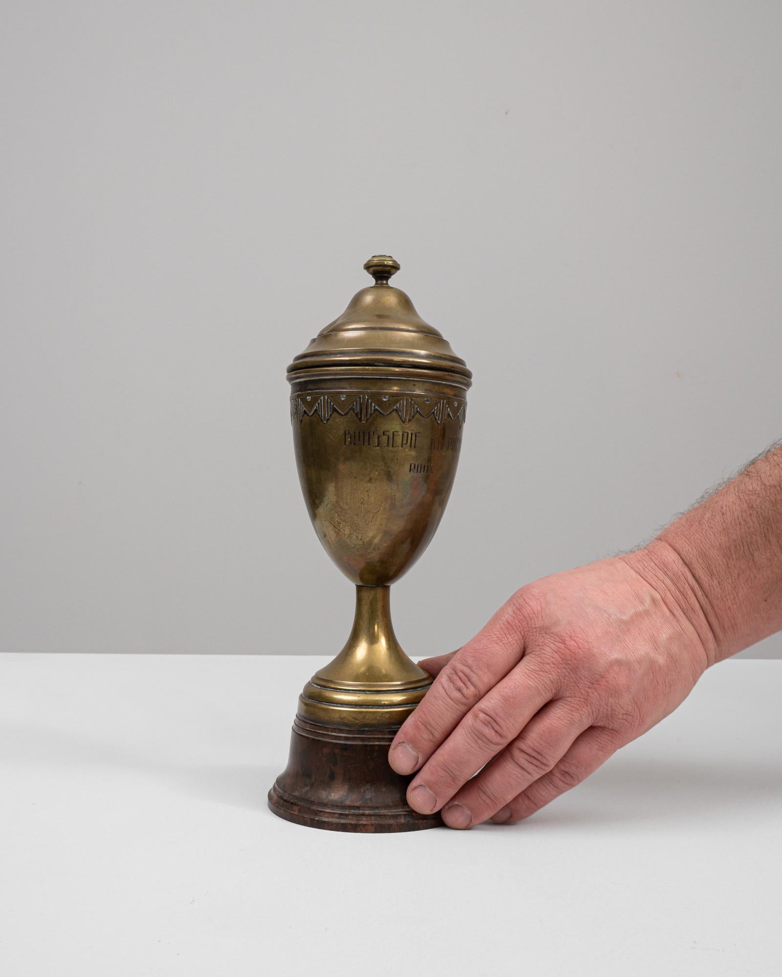 20th Century Belgian Brass Goblet For Sale 4
