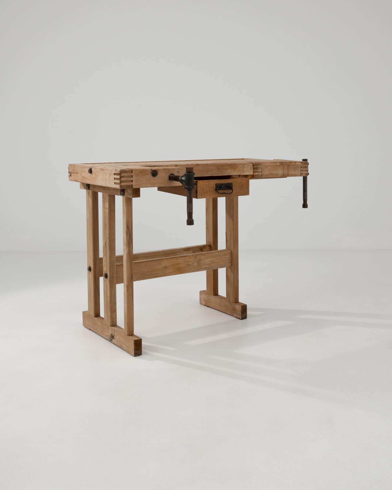 20th Century Belgian Carpenter’s Workbench 2