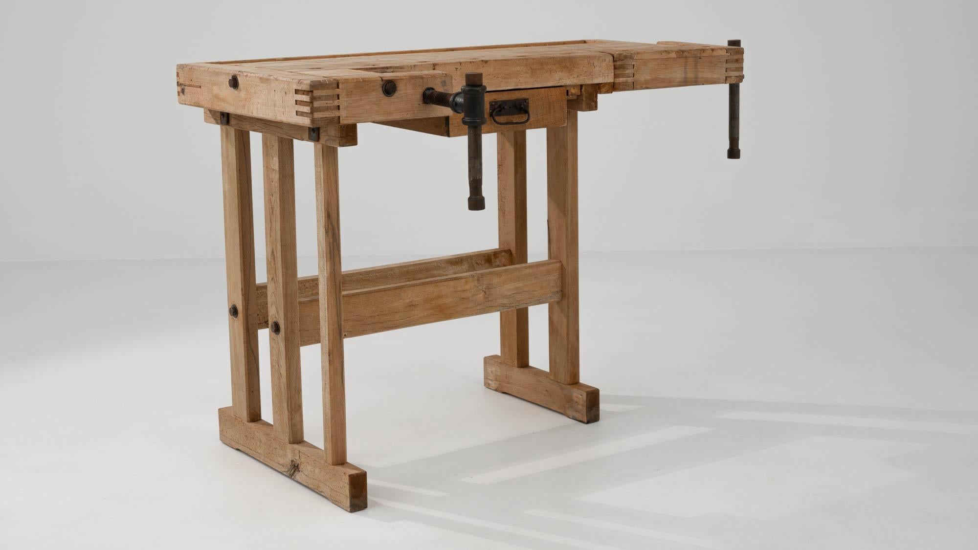 20th Century Belgian Carpenter’s Workbench 4