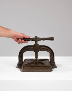 20th Century Belgian Cast Iron Press