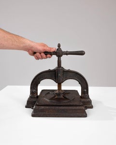 20th Century Belgian Cast Iron Press