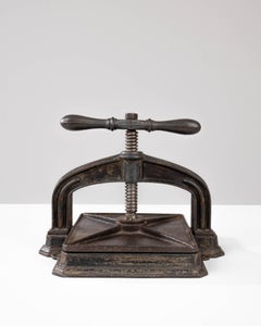 20th Century Belgian Cast Iron Press