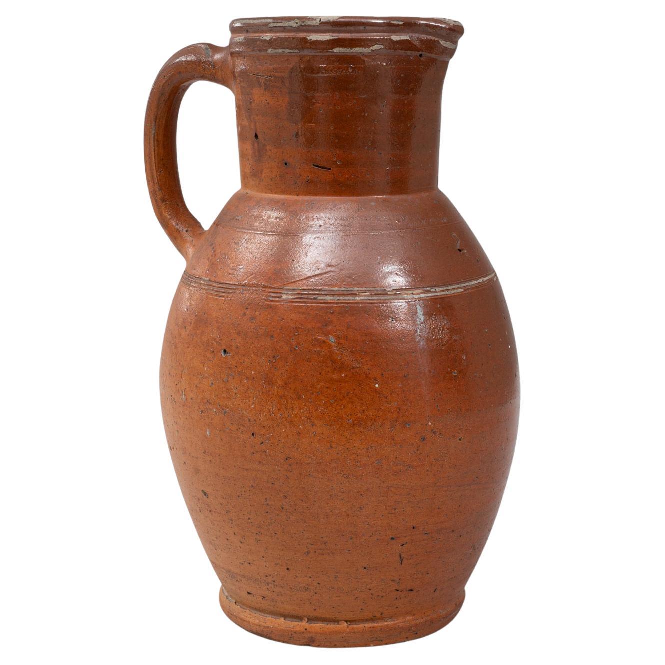 Brocca in ceramica belga del XX secolo