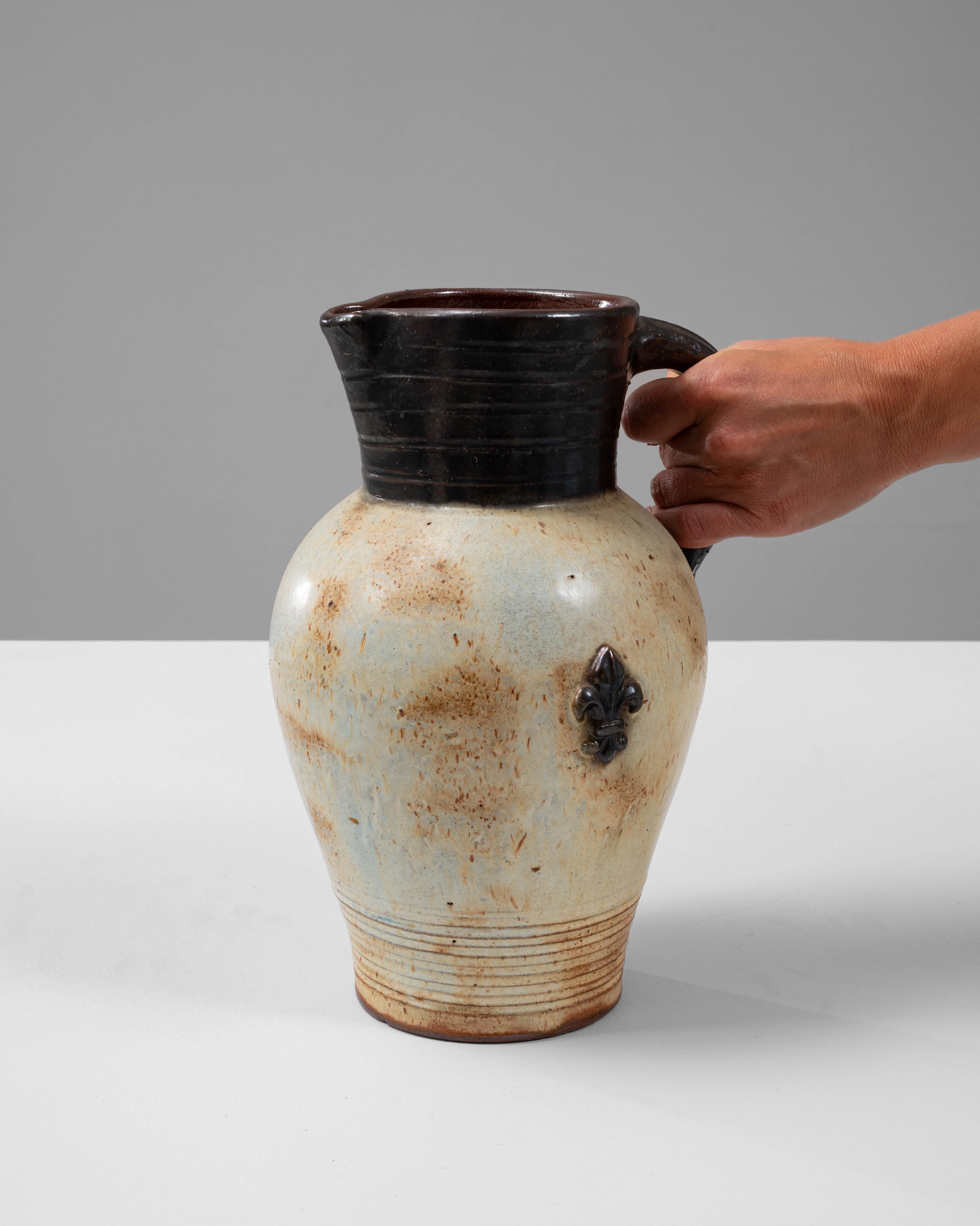 20th Century Belgian Ceramic Pitcher By  G. Losson For Sale 1