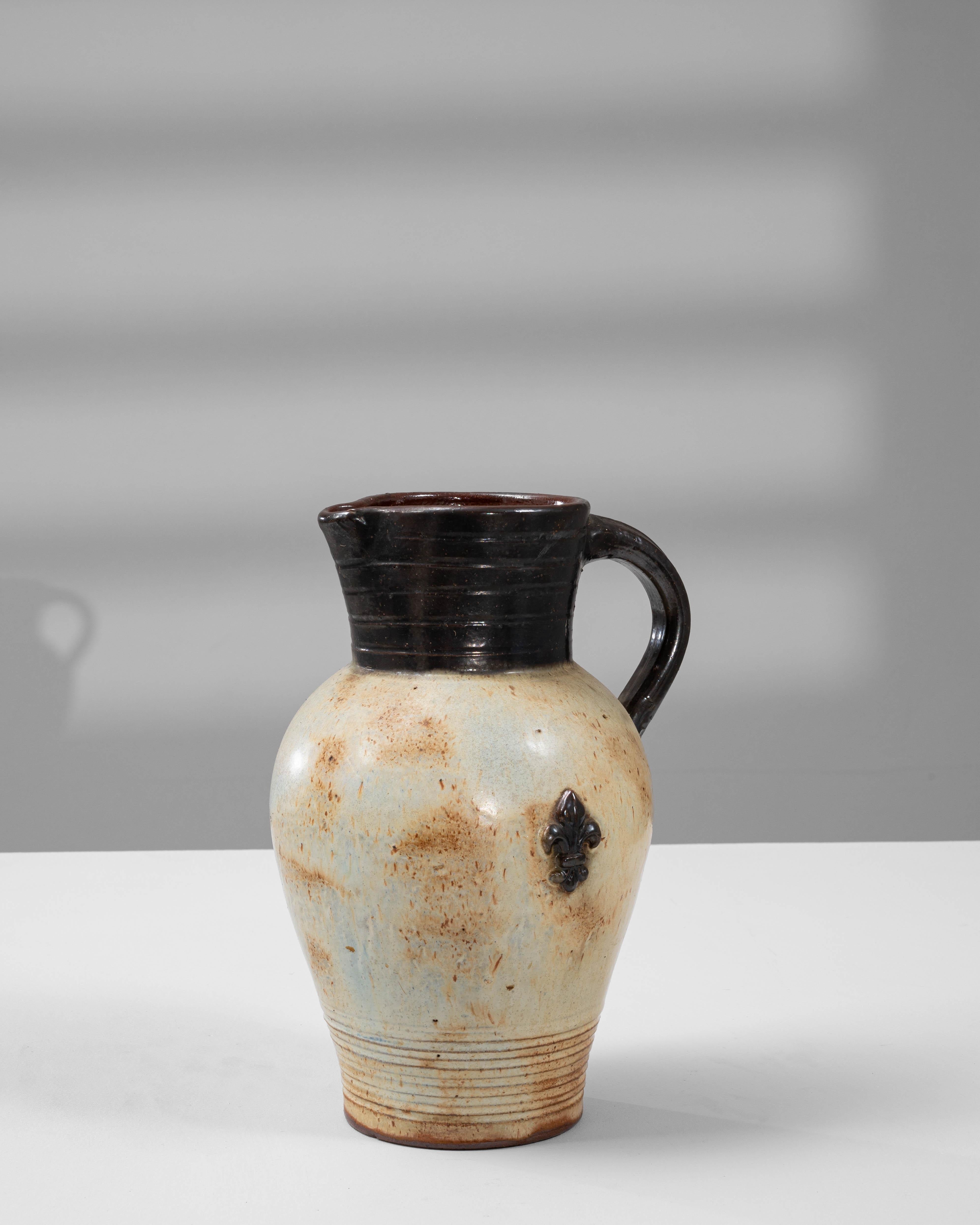 20th Century Belgian Ceramic Pitcher By  G. Losson For Sale 2