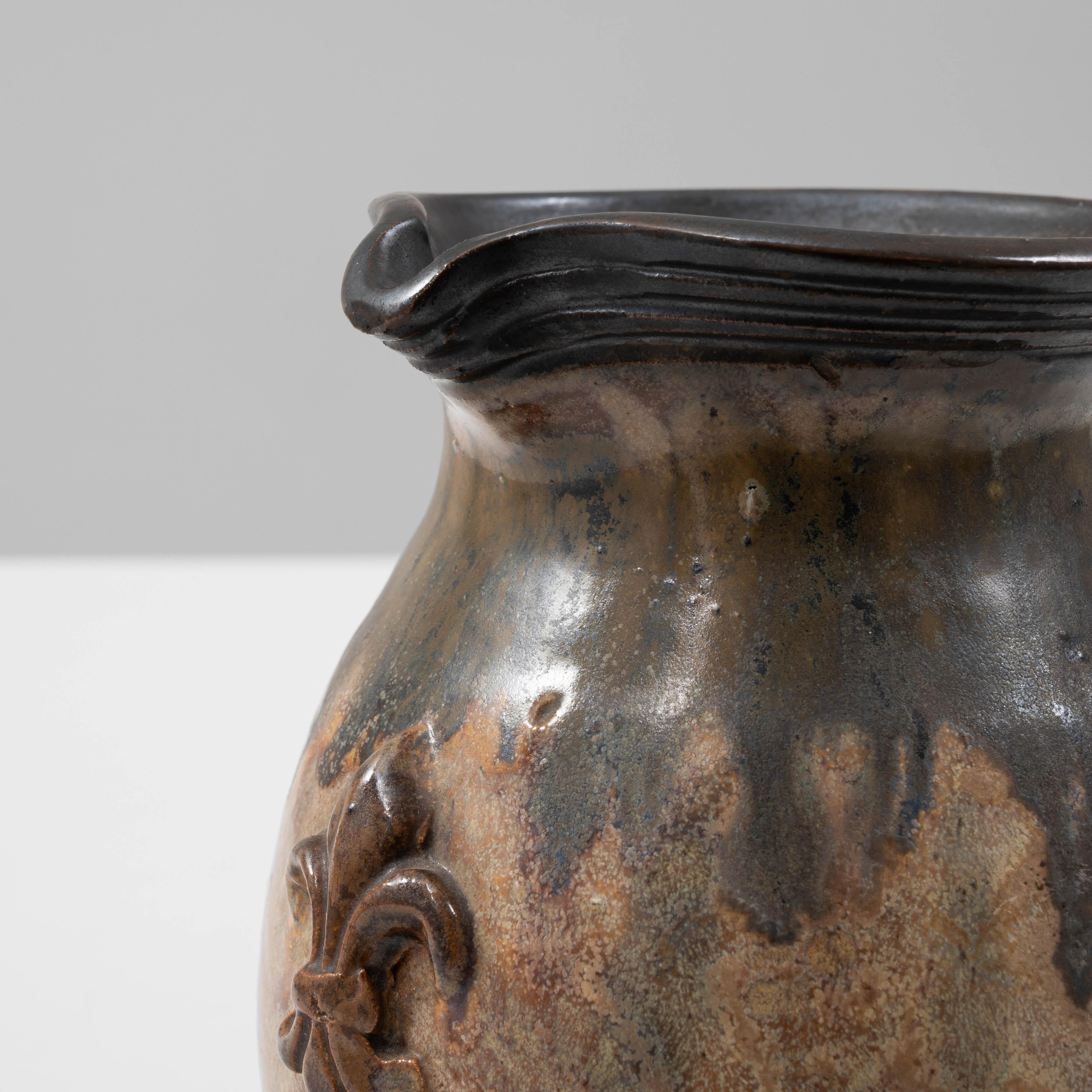 Brocca belga in ceramica del XX secolo di  G. Losson in vendita 2