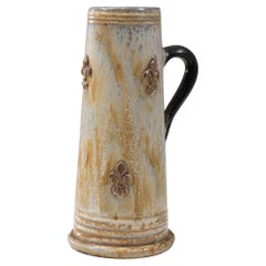 20th Century Belgian Ceramic Pitcher By  G. Losson
