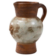 20th Century Belgian Ceramic Pitcher By  G. Losson