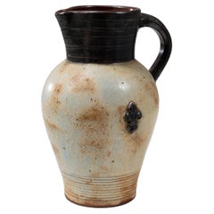 20th Century Belgian Ceramic Pitcher By  G. Losson