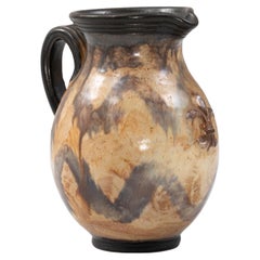 20th Century Belgian Ceramic Pitcher By  G. Losson