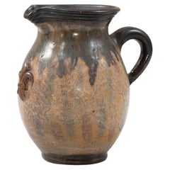 20th Century Belgian Ceramic Pitcher By  G. Losson