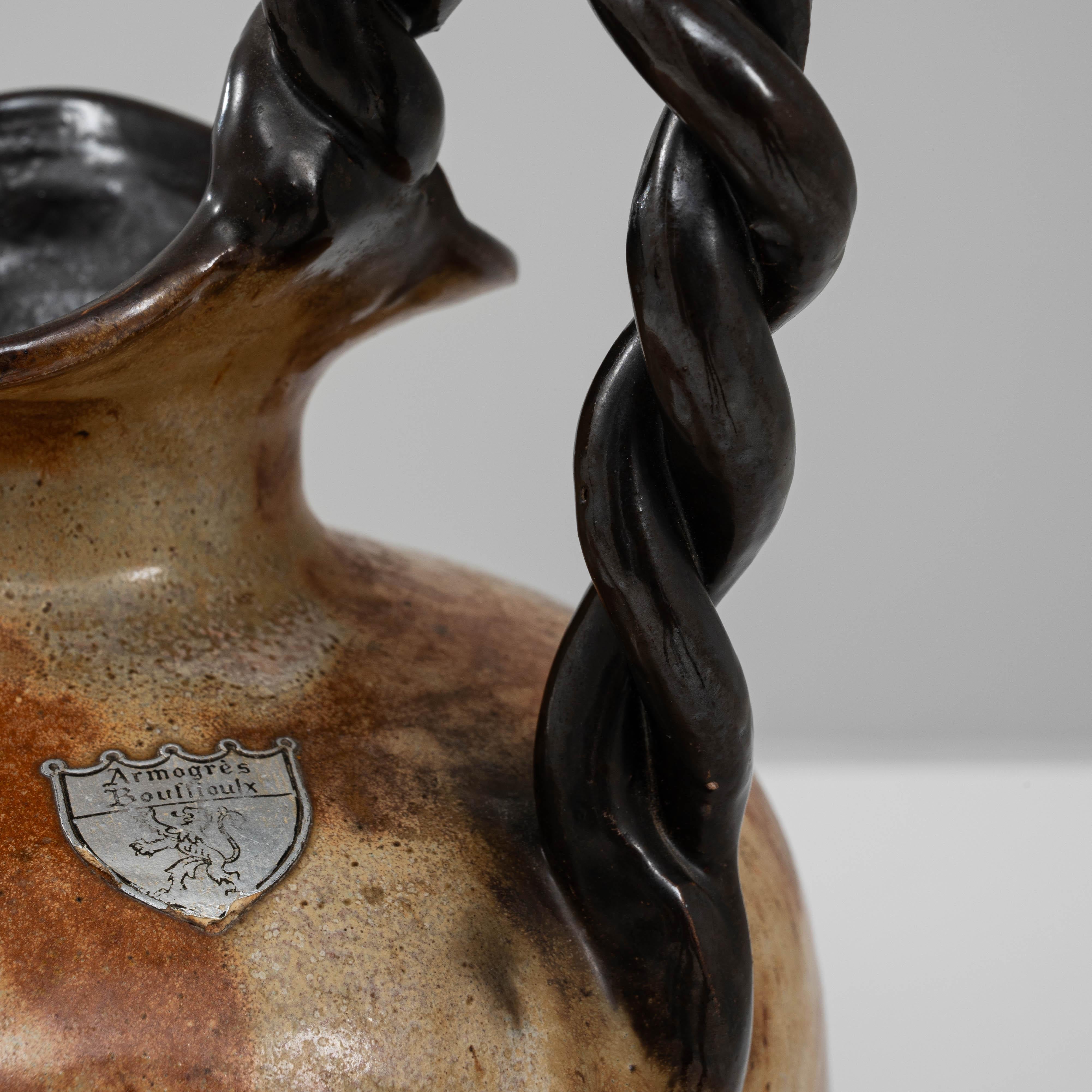 20th Century Belgian Ceramic Pitcher 5