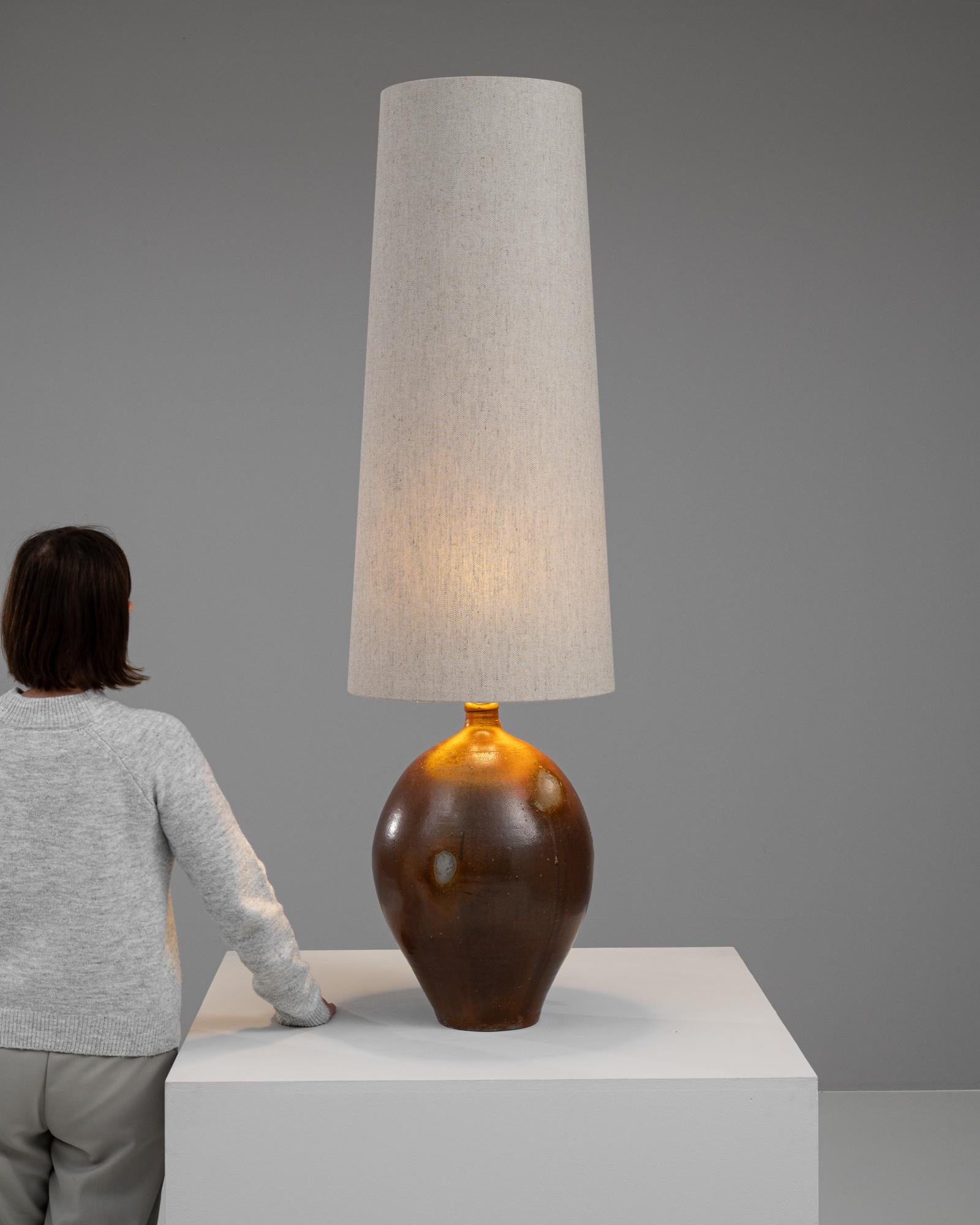 20th Century Belgian Ceramic Table Lamp For Sale 1