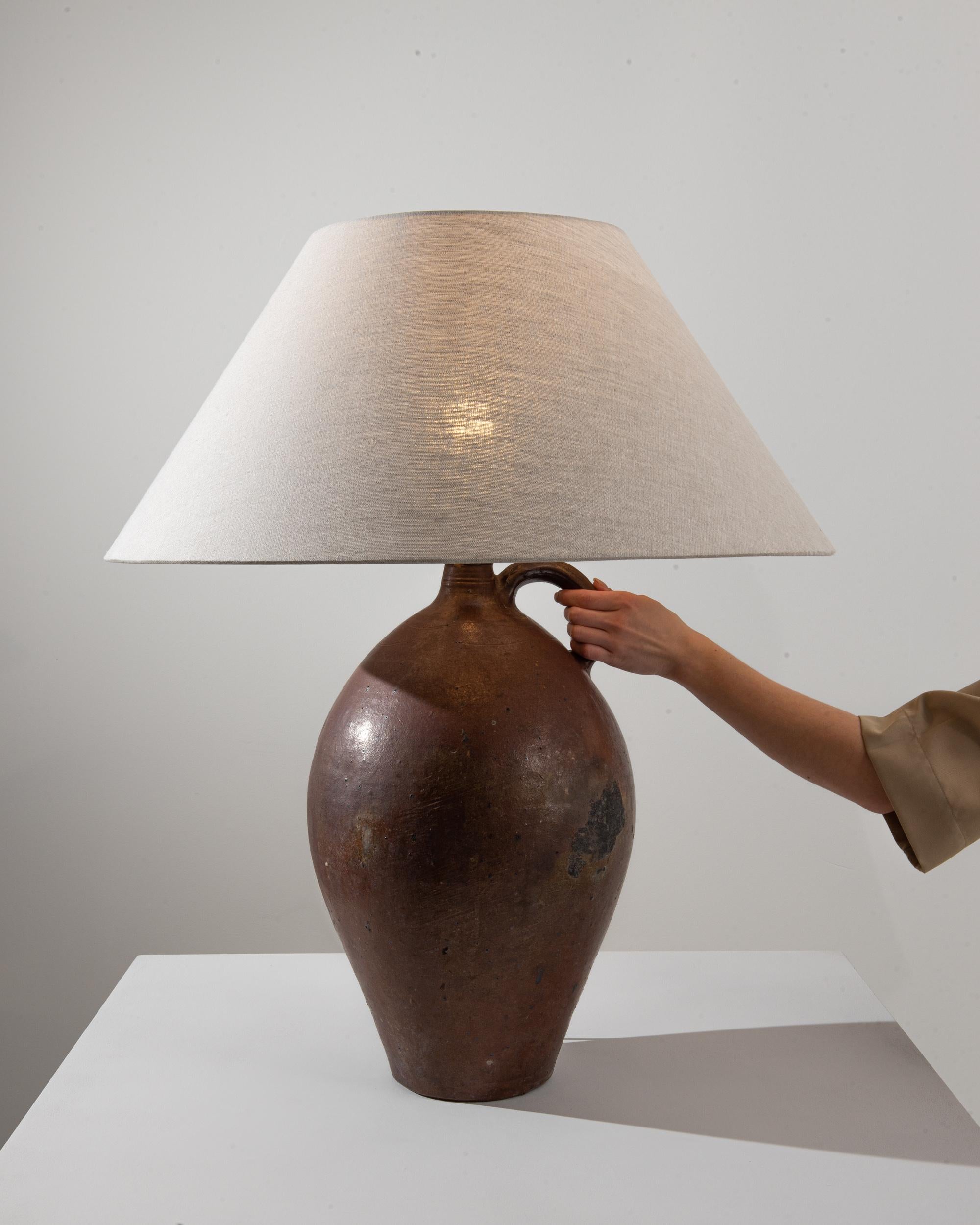 Early 20th Century 20th Century Belgian Ceramic Table Lamp