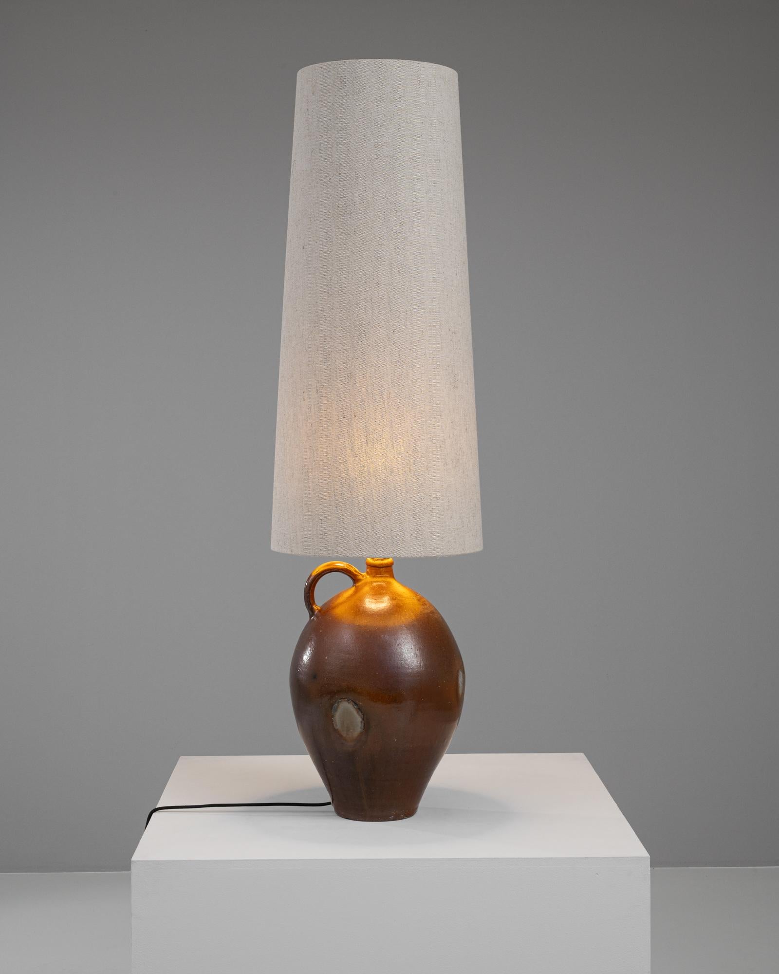 20th Century Belgian Ceramic Table Lamp For Sale 2