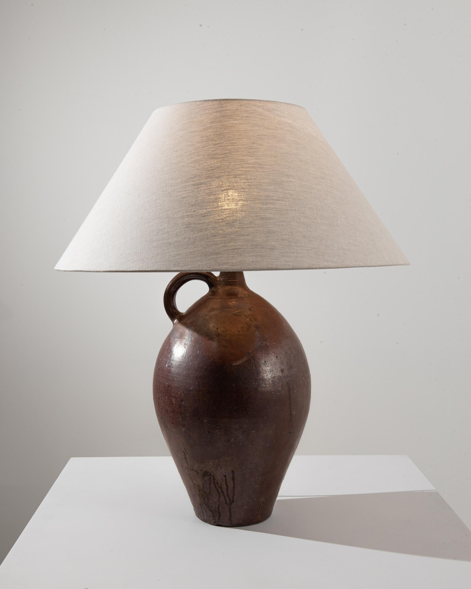 20th Century Belgian Ceramic Table Lamp 1