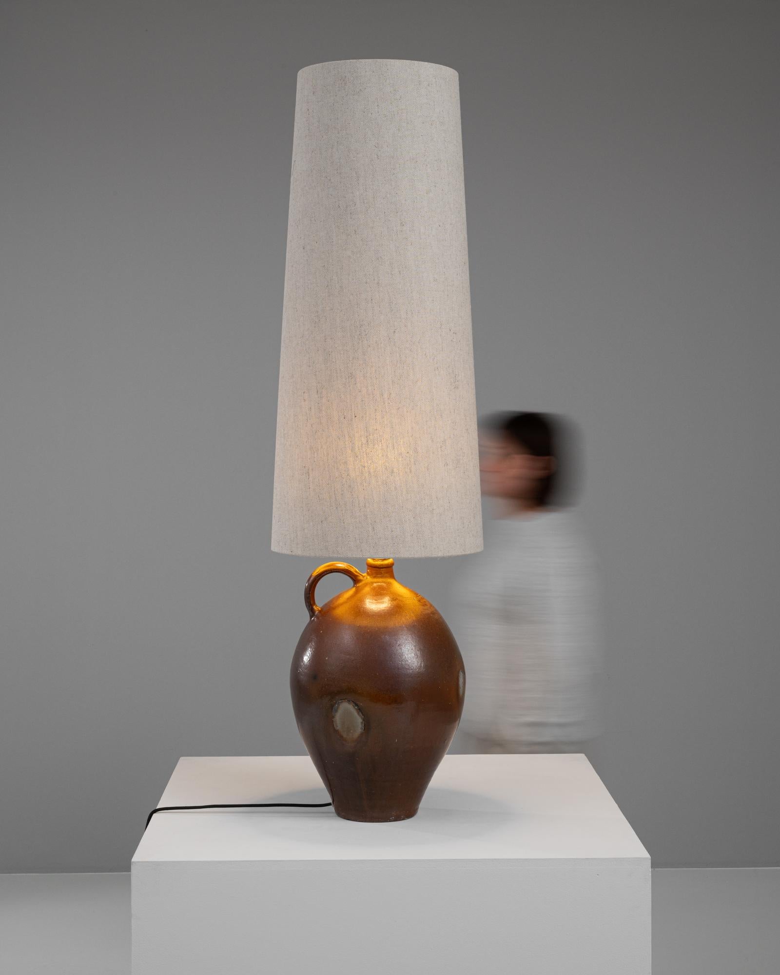20th Century Belgian Ceramic Table Lamp For Sale 3