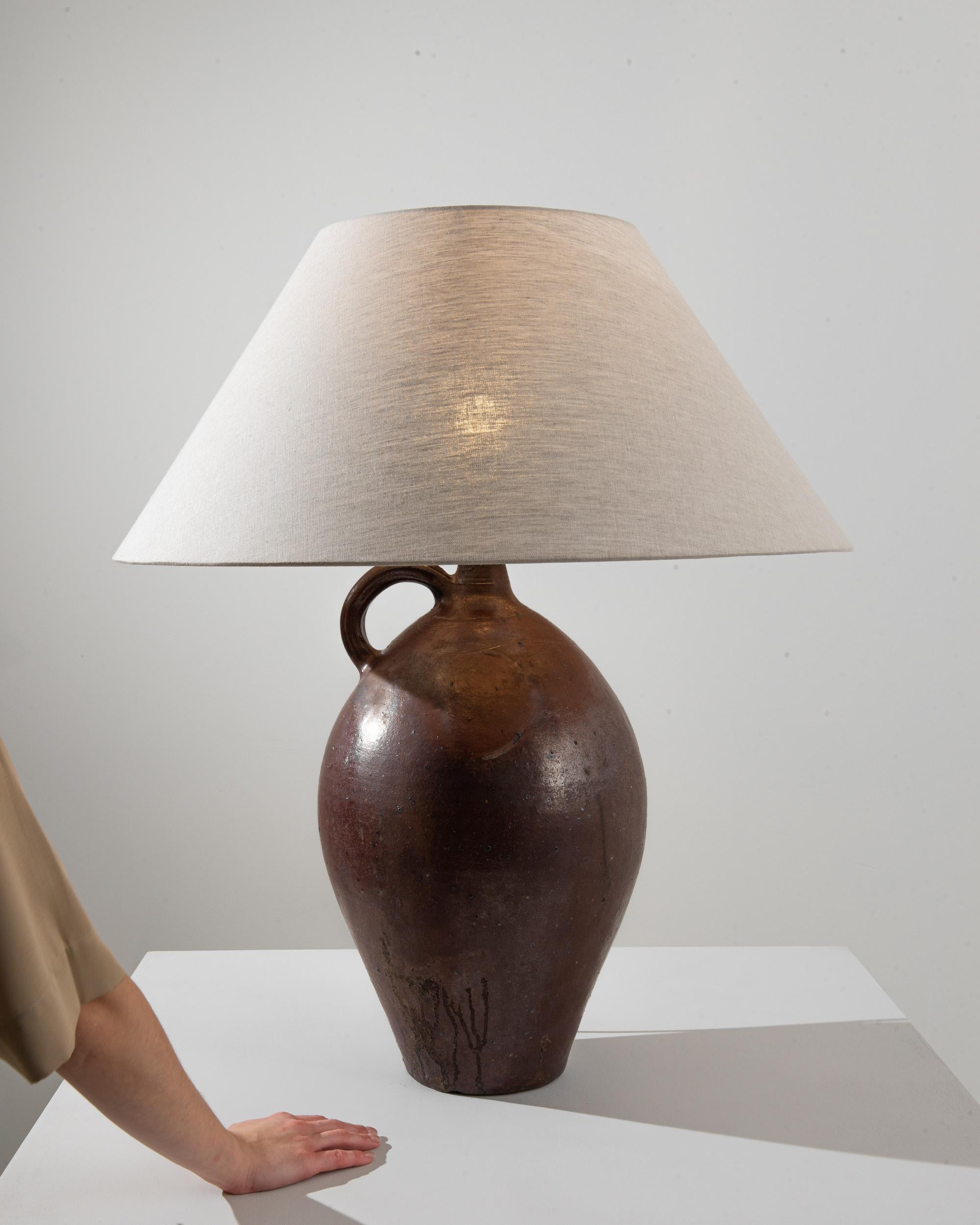 20th Century Belgian Ceramic Table Lamp 2