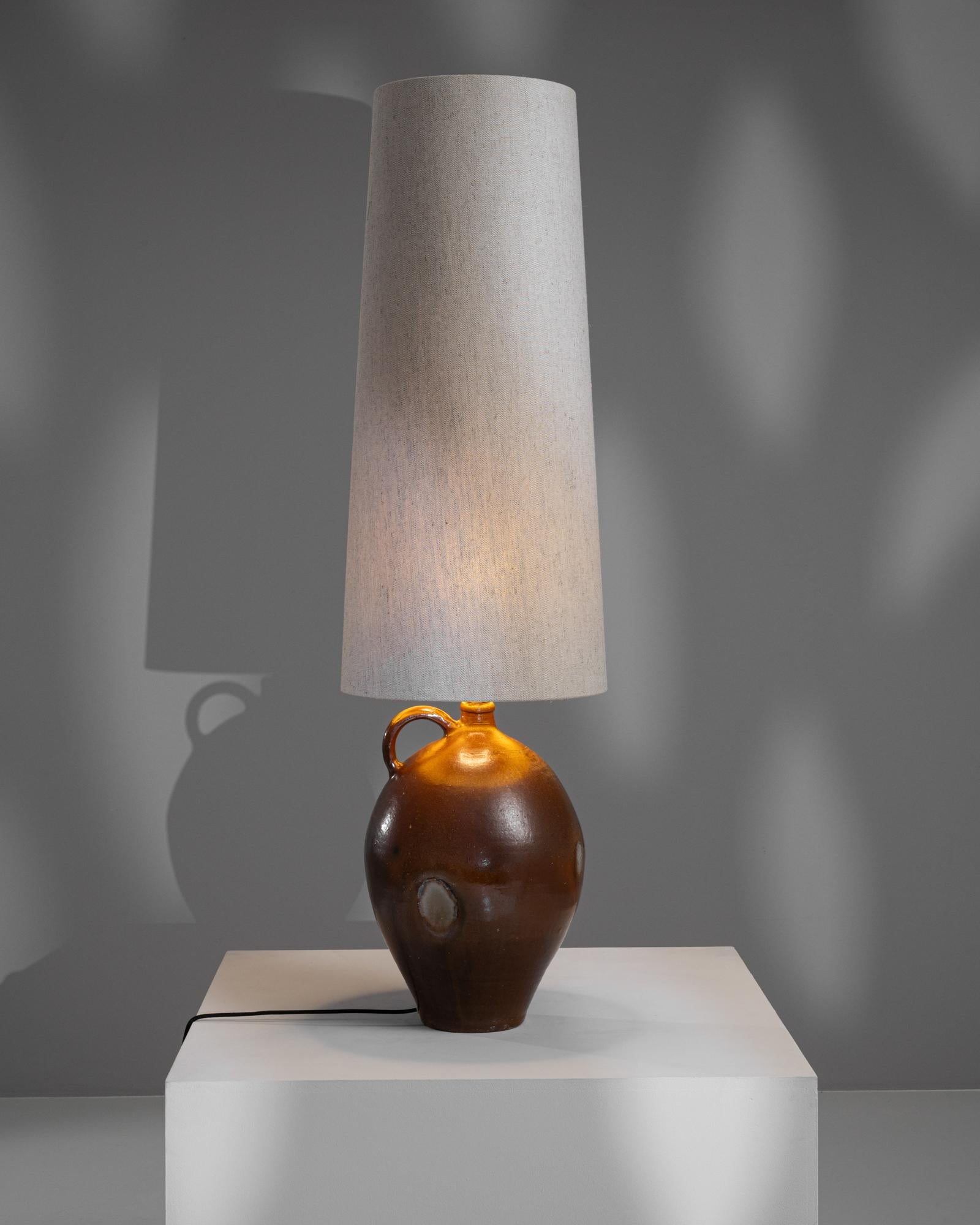 20th Century Belgian Ceramic Table Lamp For Sale 4