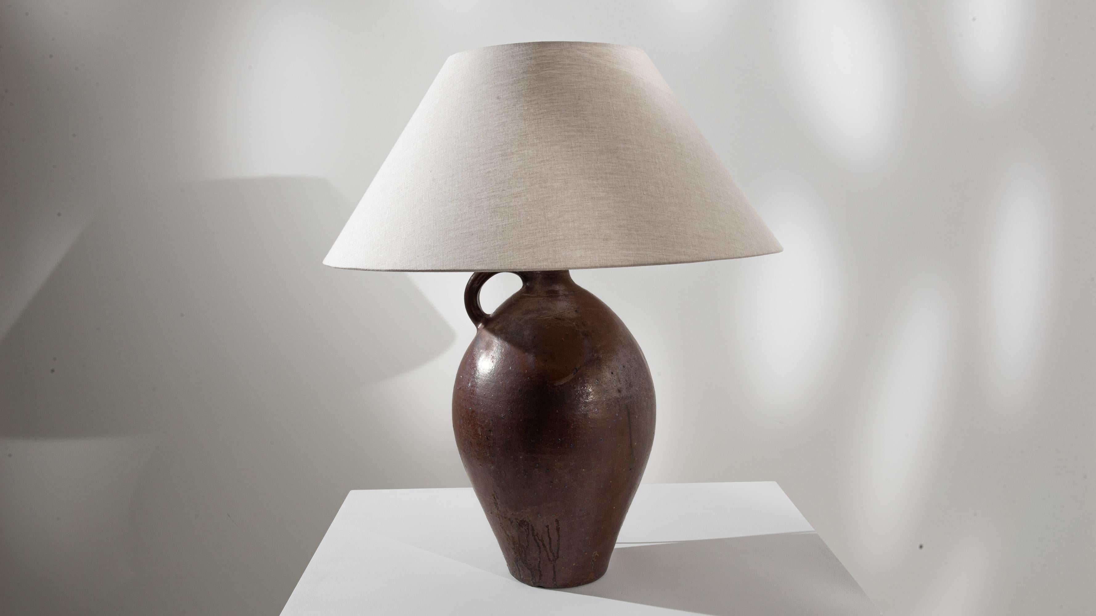 20th Century Belgian Ceramic Table Lamp 4