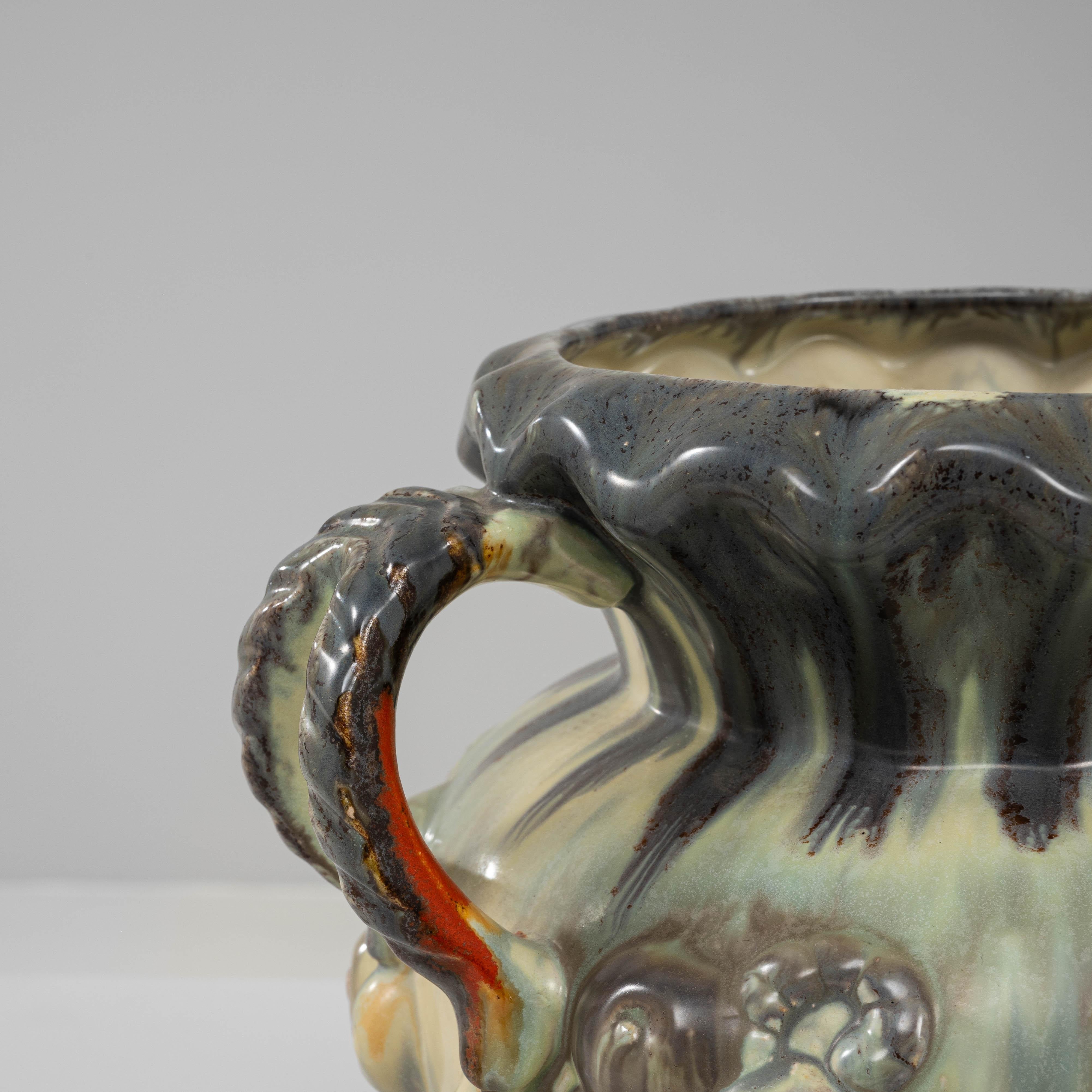 Vaso in ceramica belga del XX secolo in vendita 2