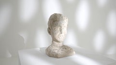 20th Century Belgian Concrete Bust