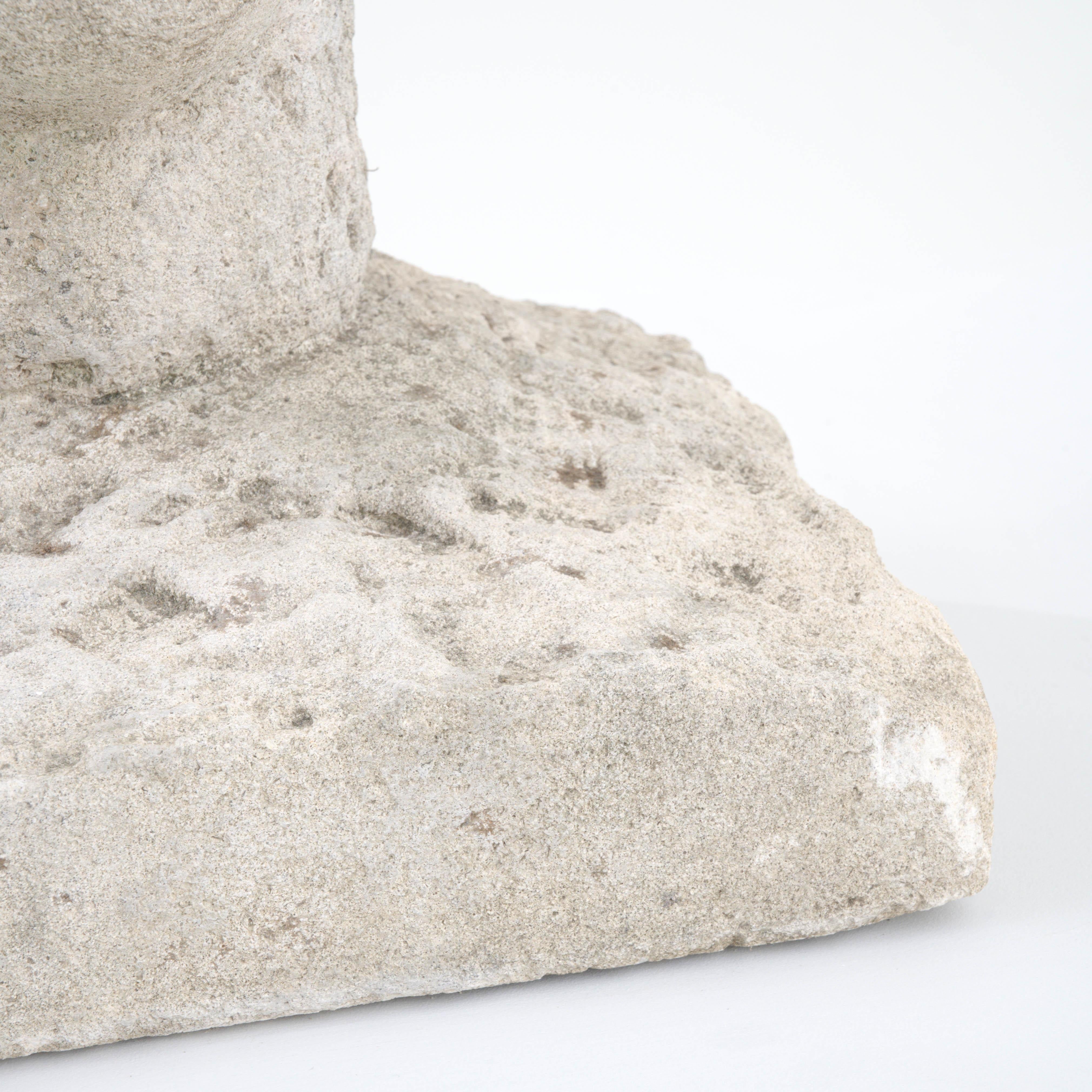 20th Century Belgian Concrete Bust For Sale 1