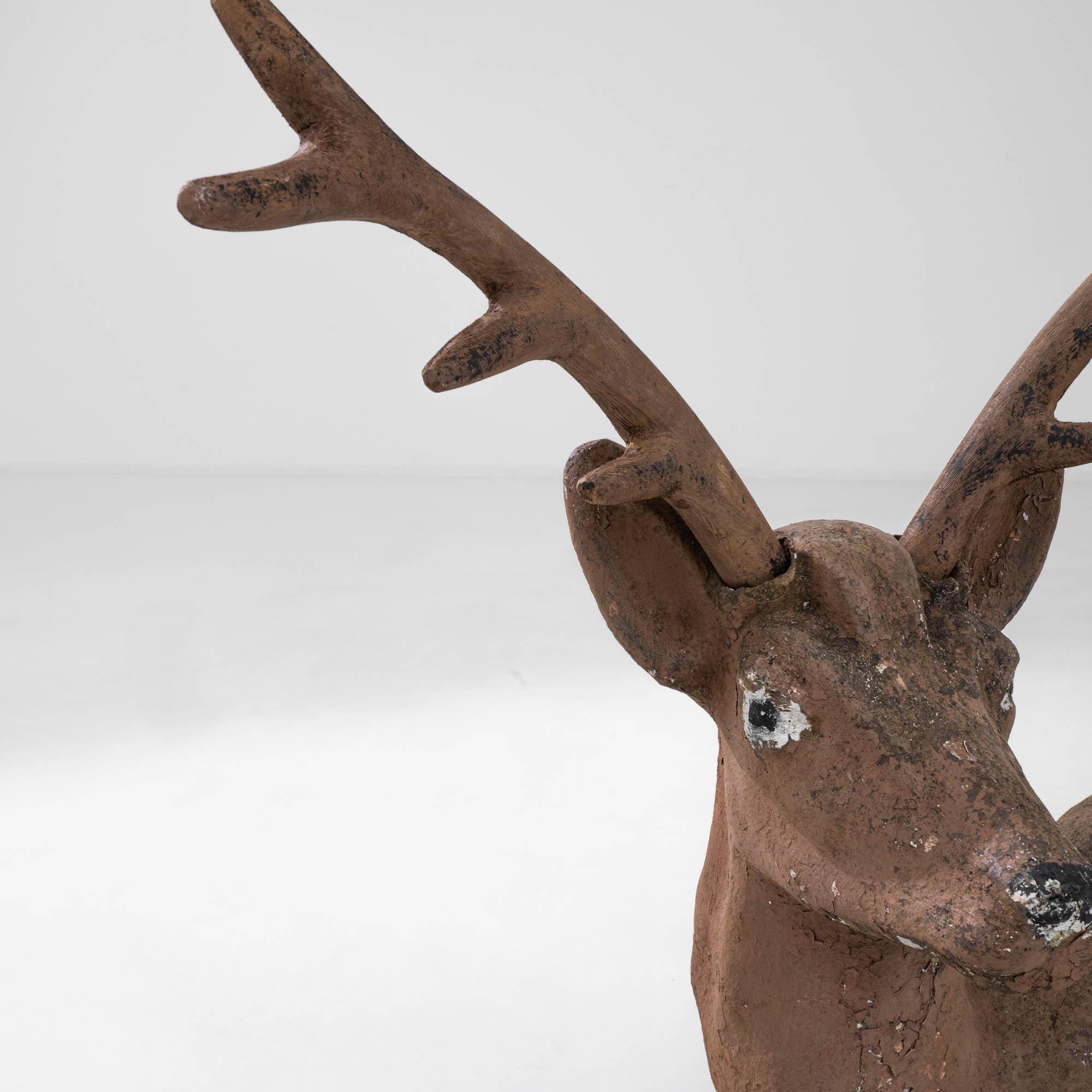 20th Century Belgian Concrete Deer Sculpture For Sale 2