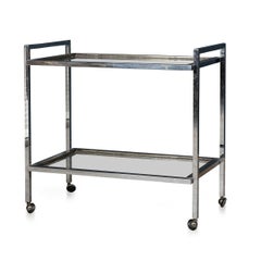 20th Century Belgian Drinks Trolley By Belgo Chrome c.1980