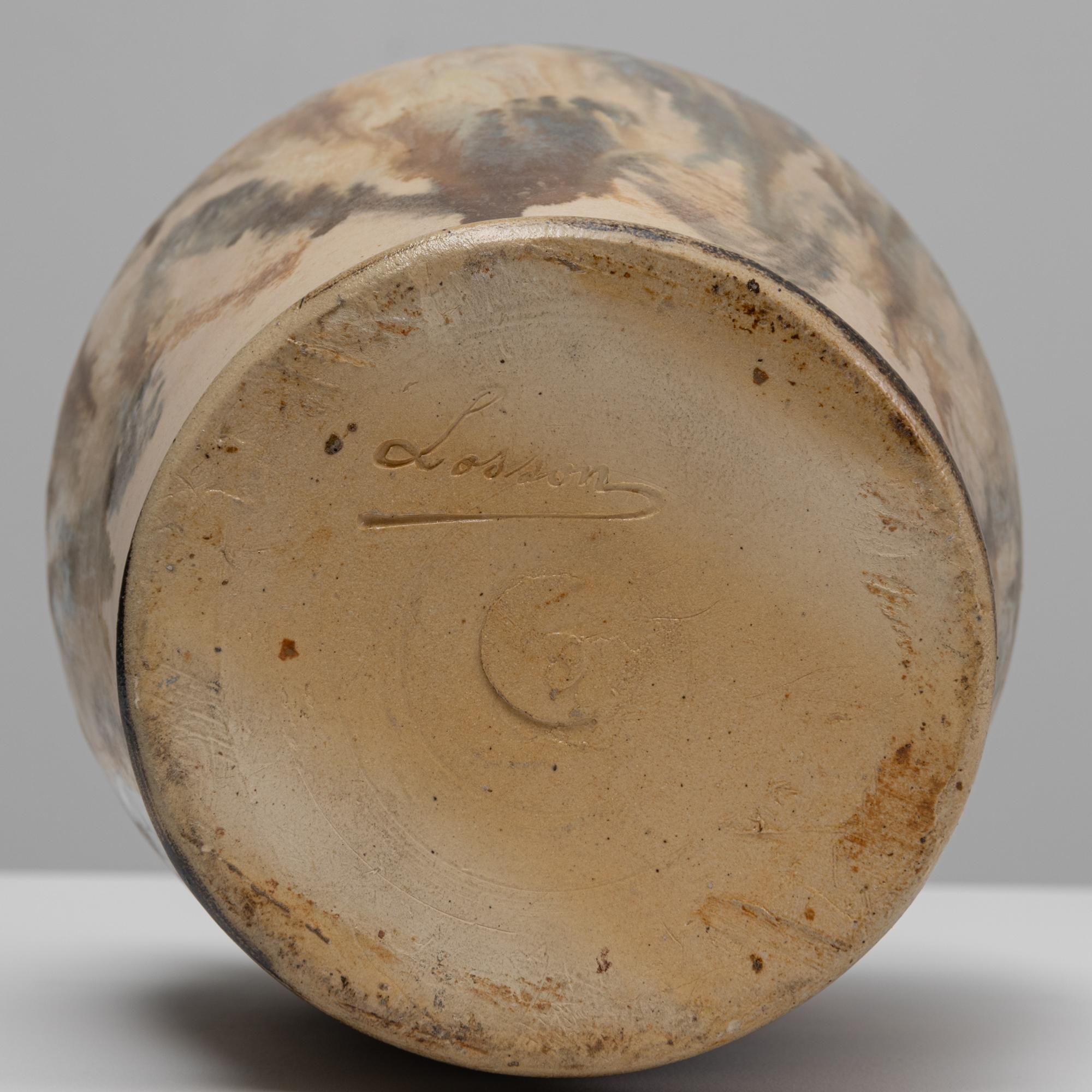 Pichet en céramique à glaçure goutte à goutte belge du 20e siècle en vente 4