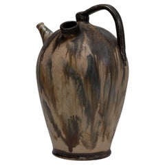 20th Century Belgian Drip Glaze Ceramic Jug