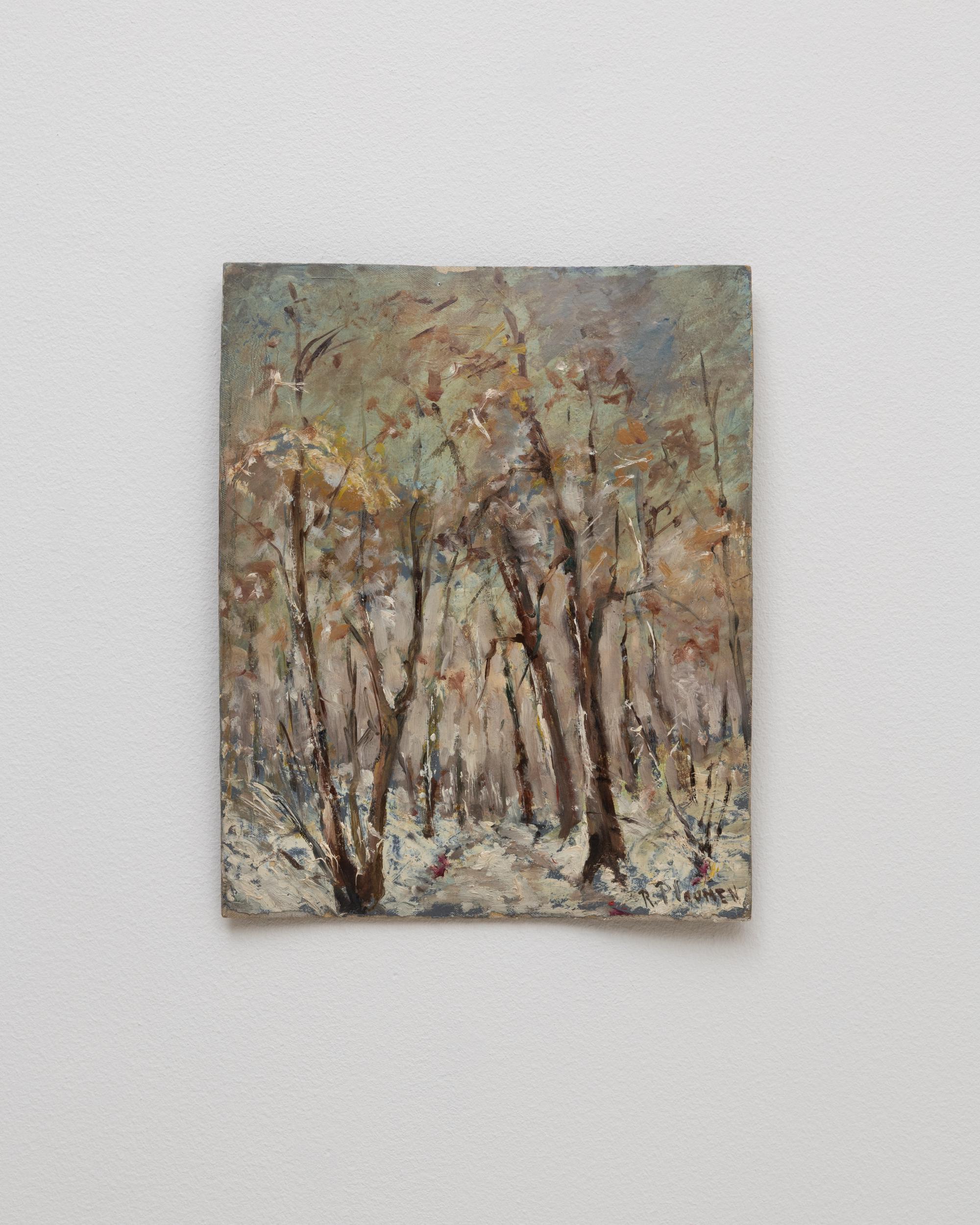 20. Jahrhundert Belgische Waldlandschaft Gemälde (Farbe) im Angebot