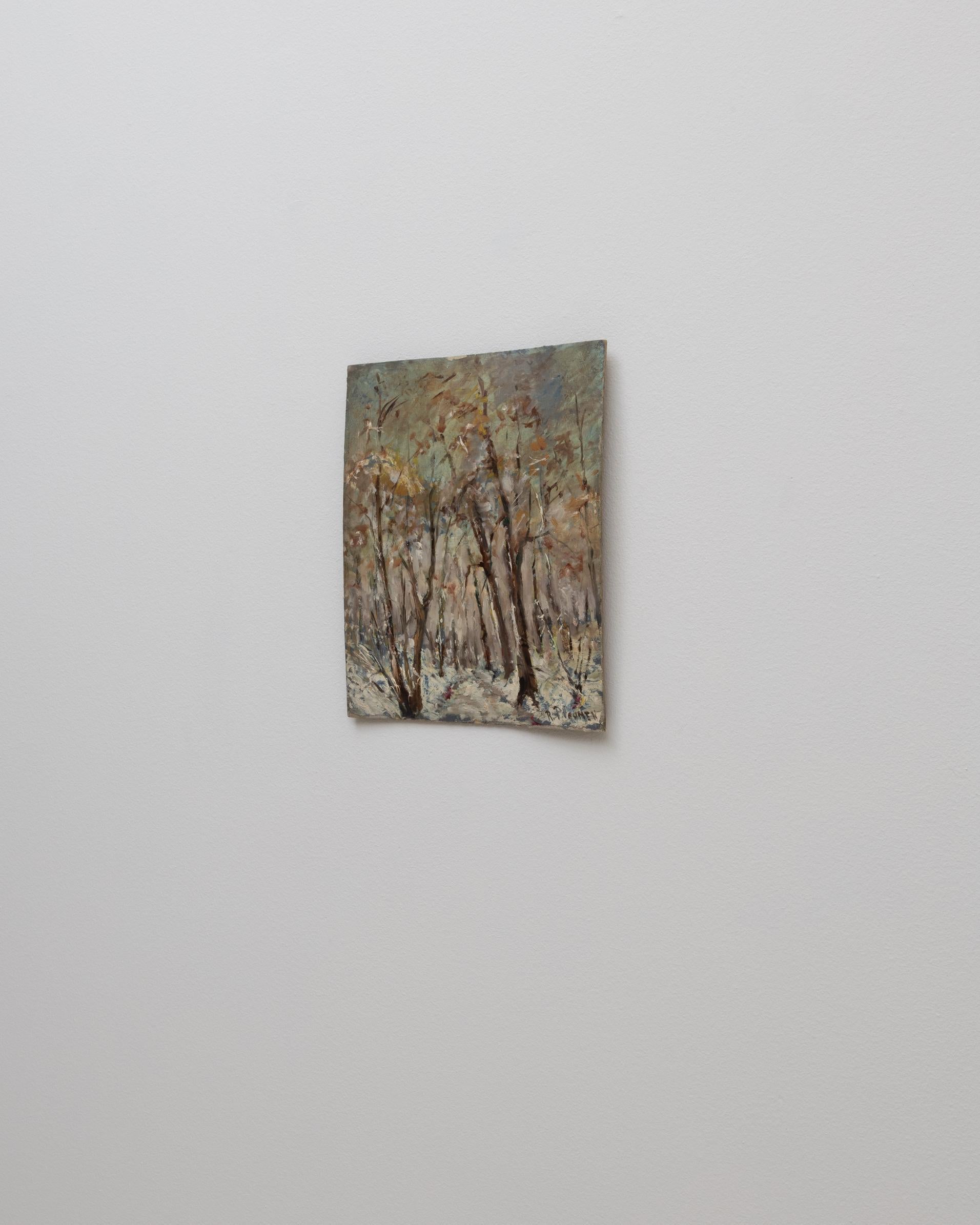 20. Jahrhundert Belgische Waldlandschaft Gemälde im Angebot 1