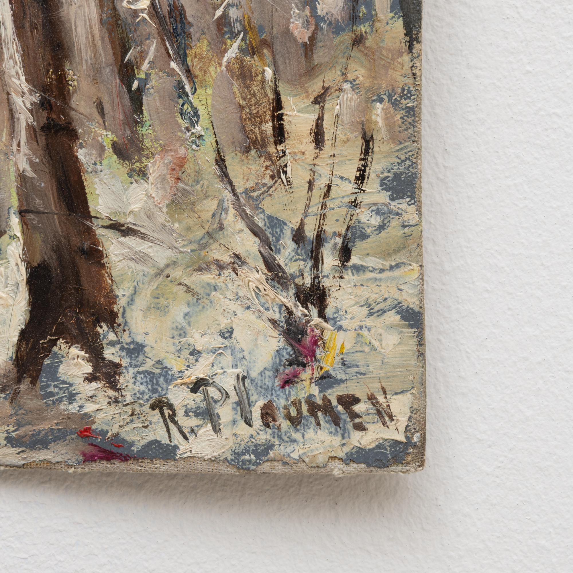 20. Jahrhundert Belgische Waldlandschaft Gemälde im Angebot 4