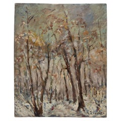20th Century Belgian Forest Landscape Painting