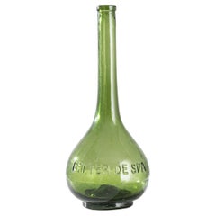 Bottiglia di vetro verde belga "Bitter de Spa" del XX secolo
