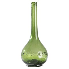 Vintage 20th Century Belgian Green Glass 'Bitter de Spa' Bottle