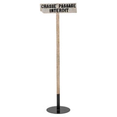 20th Century Belgian Hunting Metal Sign