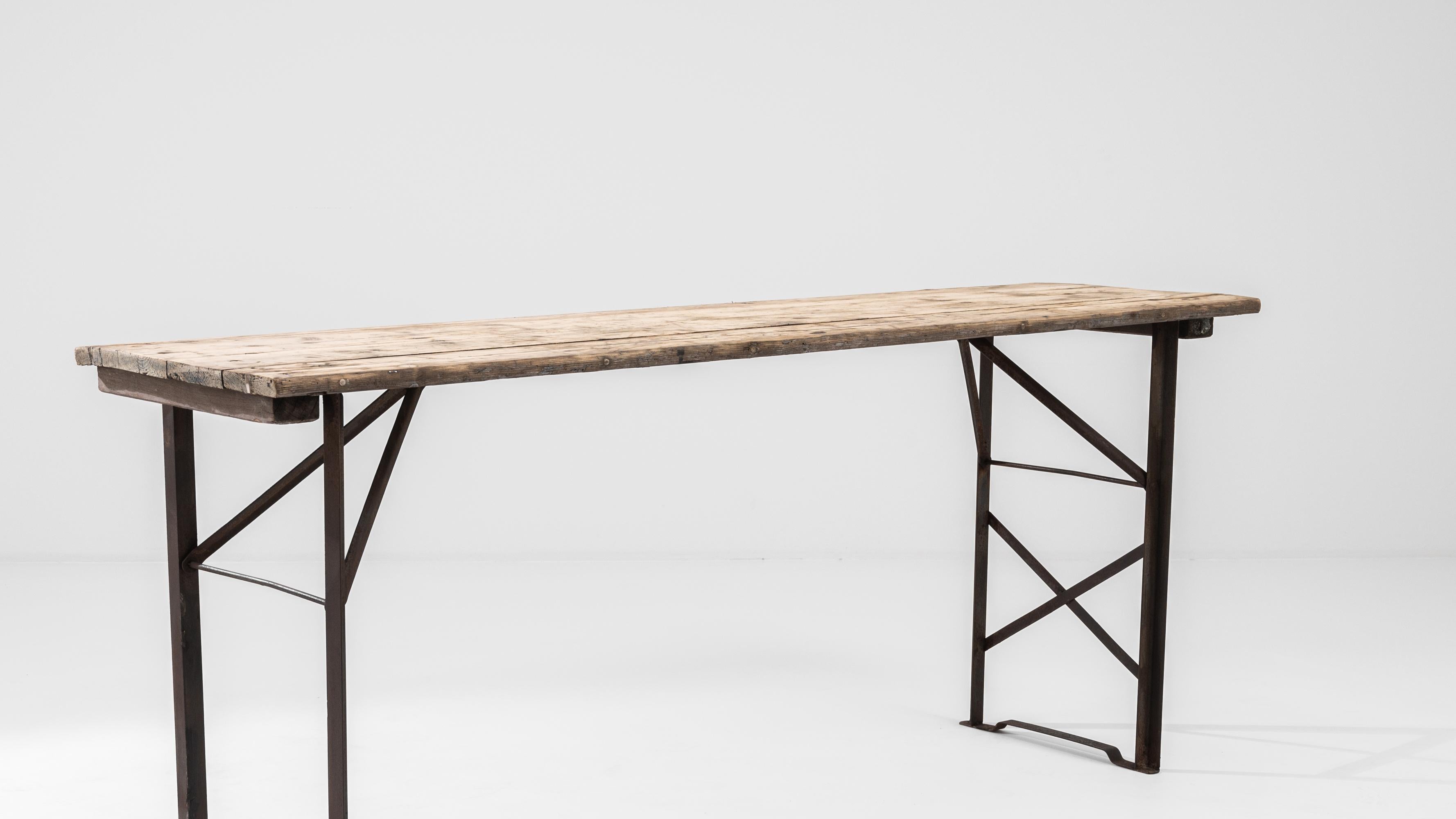 20th Century Belgian Industrial Table 1