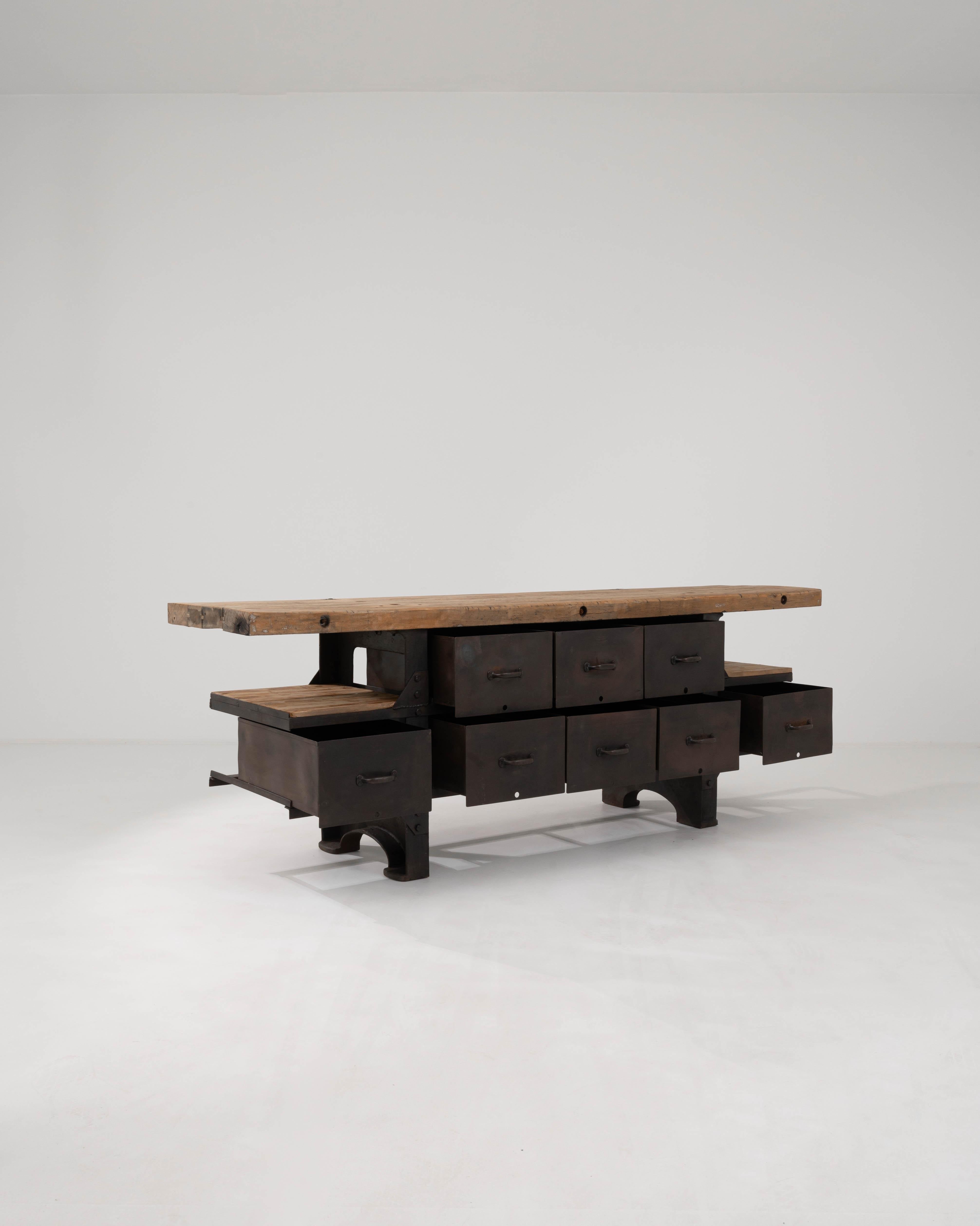 20th Century Belgian Industrial Table For Sale 2