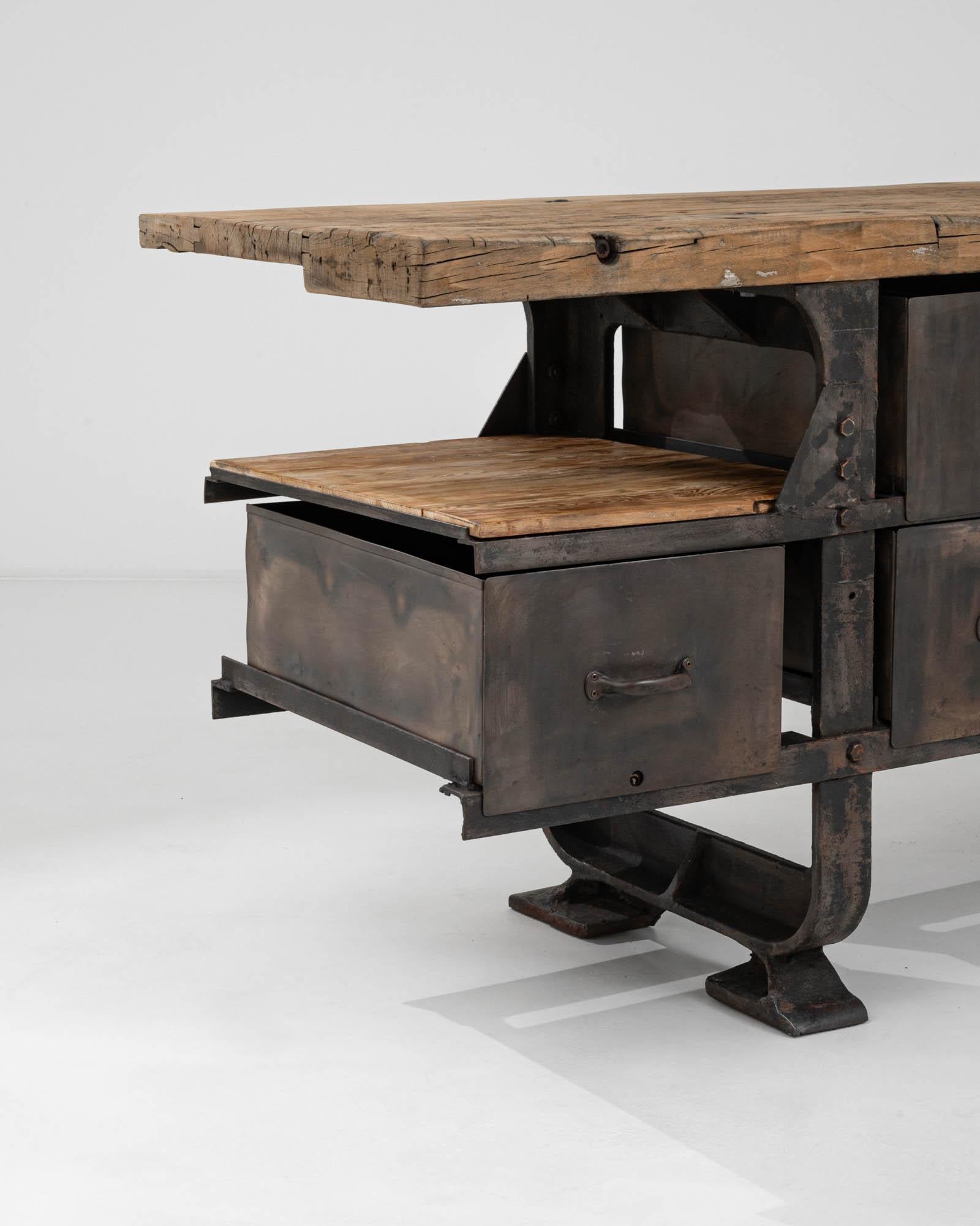20th Century Belgian Industrial Table For Sale 3