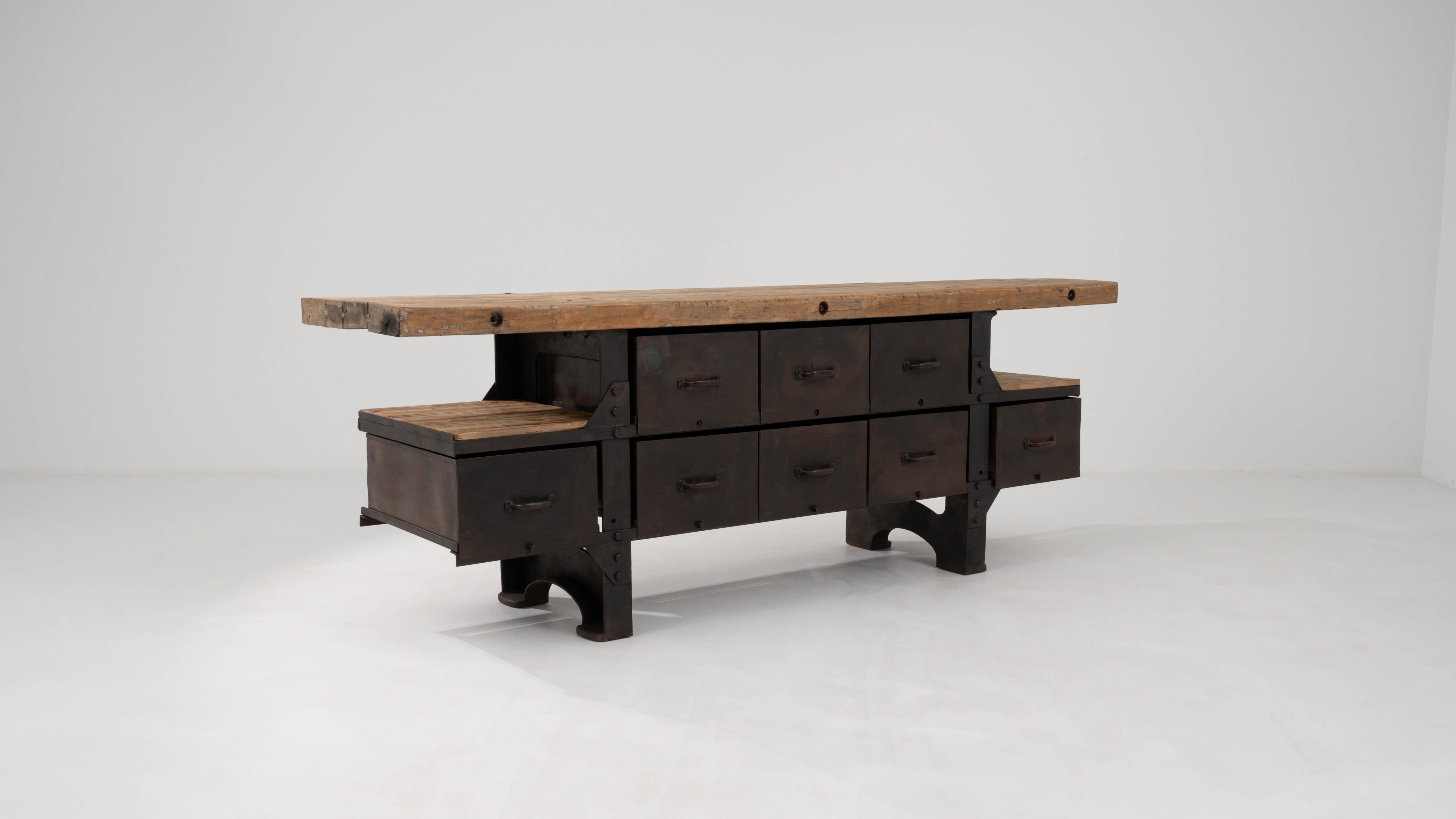 20th Century Belgian Industrial Table For Sale 4