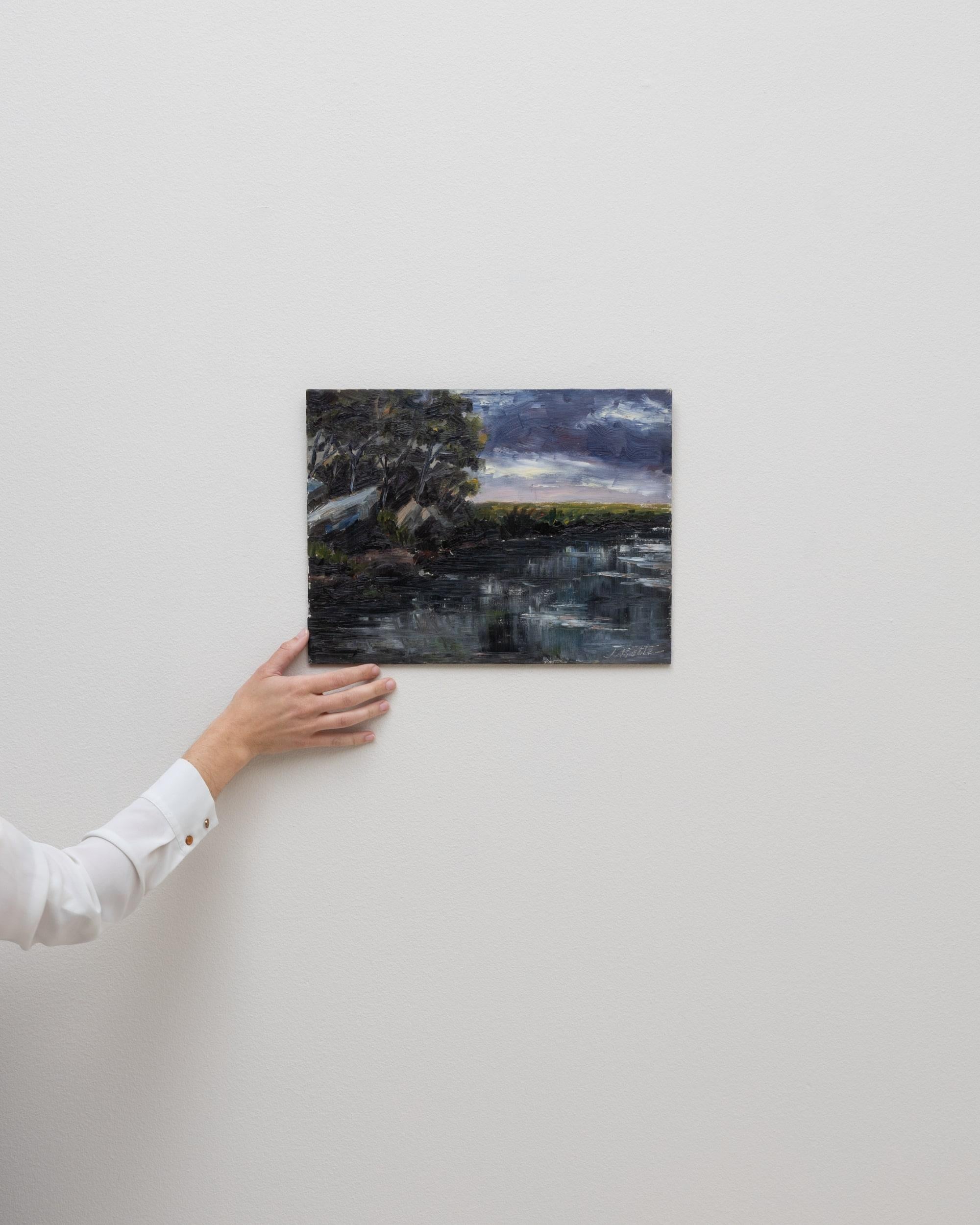 Belgische Landschaftsmalerei des 20. Jahrhunderts im Zustand „Gut“ im Angebot in High Point, NC