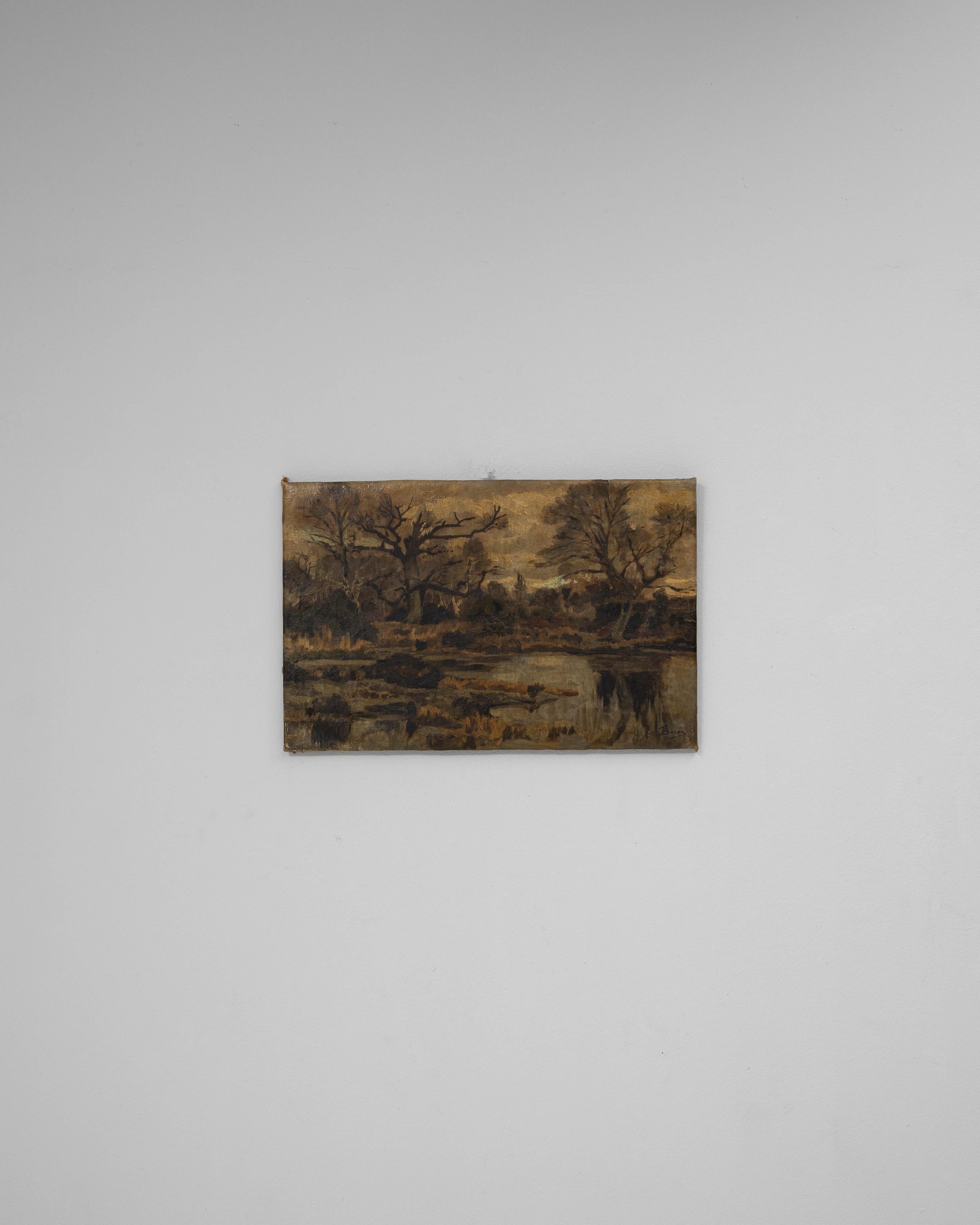 Belgische Landschaftsmalerei des 20. Jahrhunderts (Farbe) im Angebot