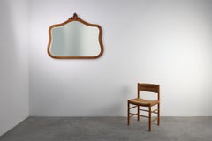 20th century Belgian Louis XV Style carved Oak Mirror