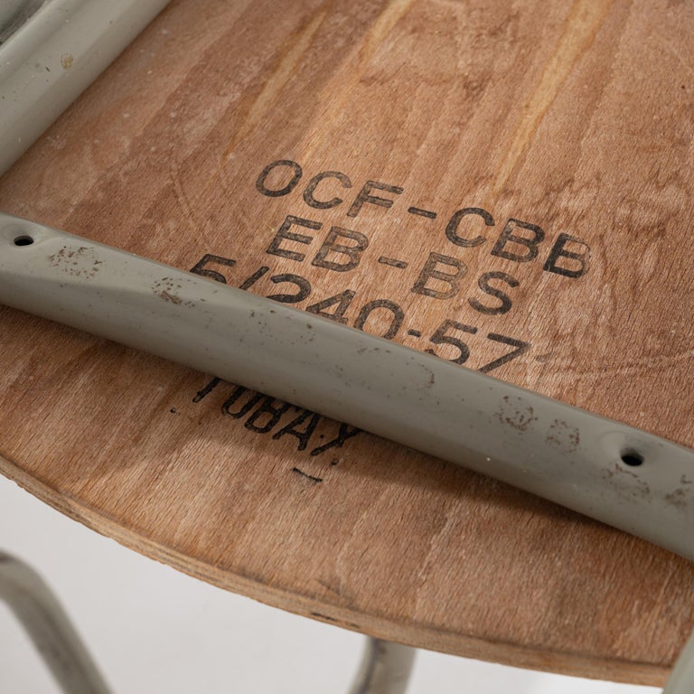 20th Century Belgian Metal Chairs by Tubax For Sale at 1stDibs