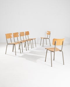 20th Century Belgian Metal Chairs by Tubax