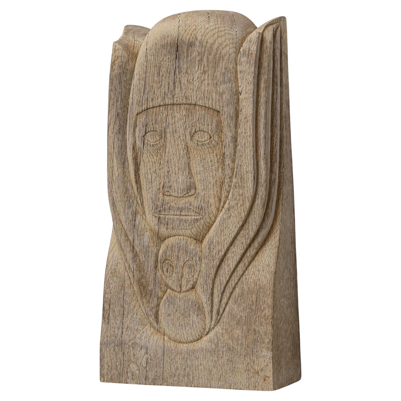 20. Jahrhundert belgische Eiche geschnitzt Wand Kunst