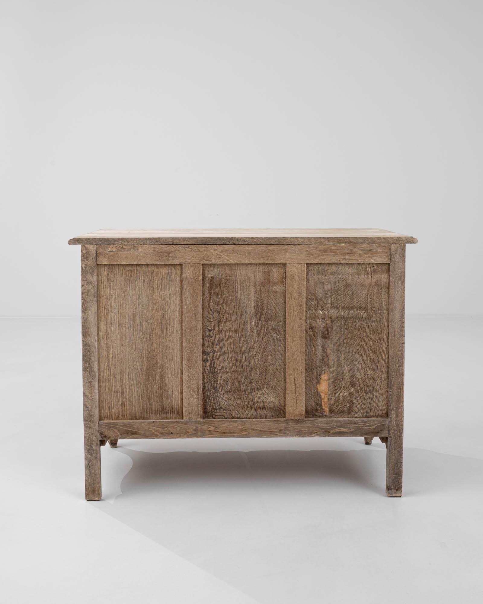 20th Century Belgian Oak Chest of Drawers  For Sale 10