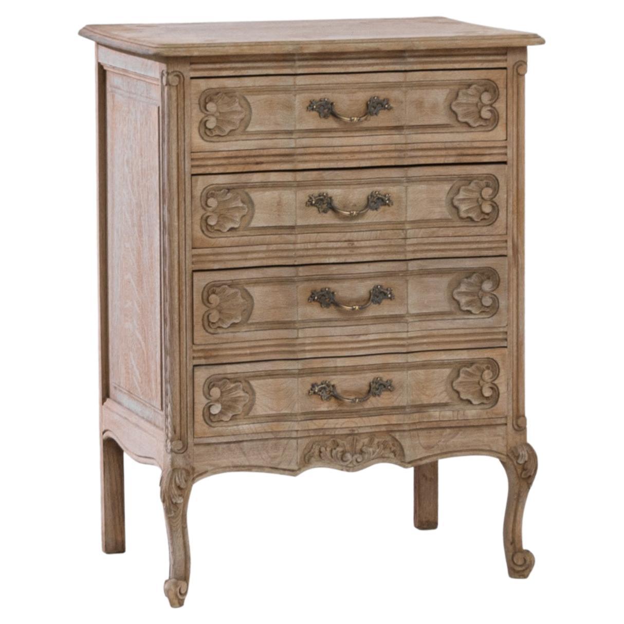 French Style Charroux Small Chest Of Drawers In White Shabby Chic Chest 
